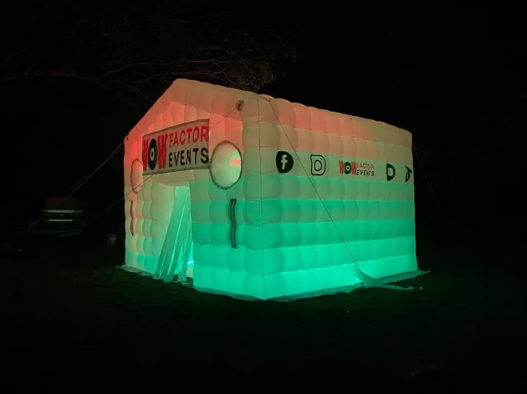 White Inflatable Night Club Hire